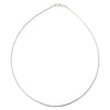 Sterling Silver Round Omega 040 2mm Necklace Chain Italian Italy Solid .925