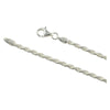 Sterling Silver Diamond Cut Rope 060 3mm Bracelet Chain Italian .925 Jewelry