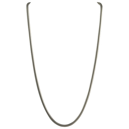 Sterling Silver Round Snake 240 2.5mm Necklace Chain Genuine Solid .925