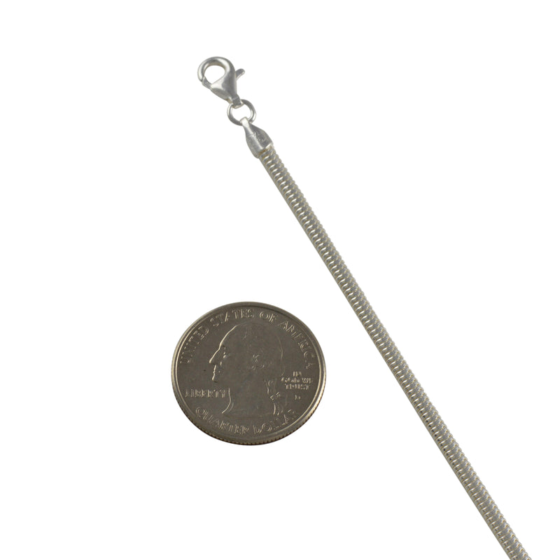 Sterling Silver Real Round Snake 300 3mm Necklace Chain Genuine Solid .925