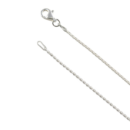Sterling Silver Wheat Spiga 030 1.1mm Necklace Chain Italy Solid .925 Jewelry