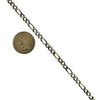Sterling Silver Gunmetal Oxidized Figaro 4.8mm Necklace Chain .925 Italy